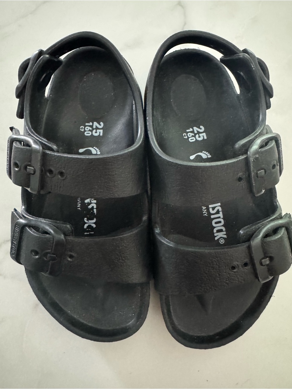 Birkenstock Toddler 7 Unisex Black Sandals
